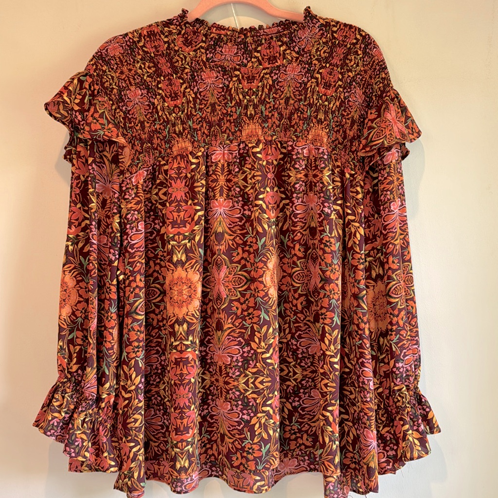 Est. 1946 Fall Smocked Top 3x 26/28